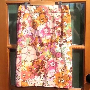 Floral pencil skirt from J. Crew, size 4
